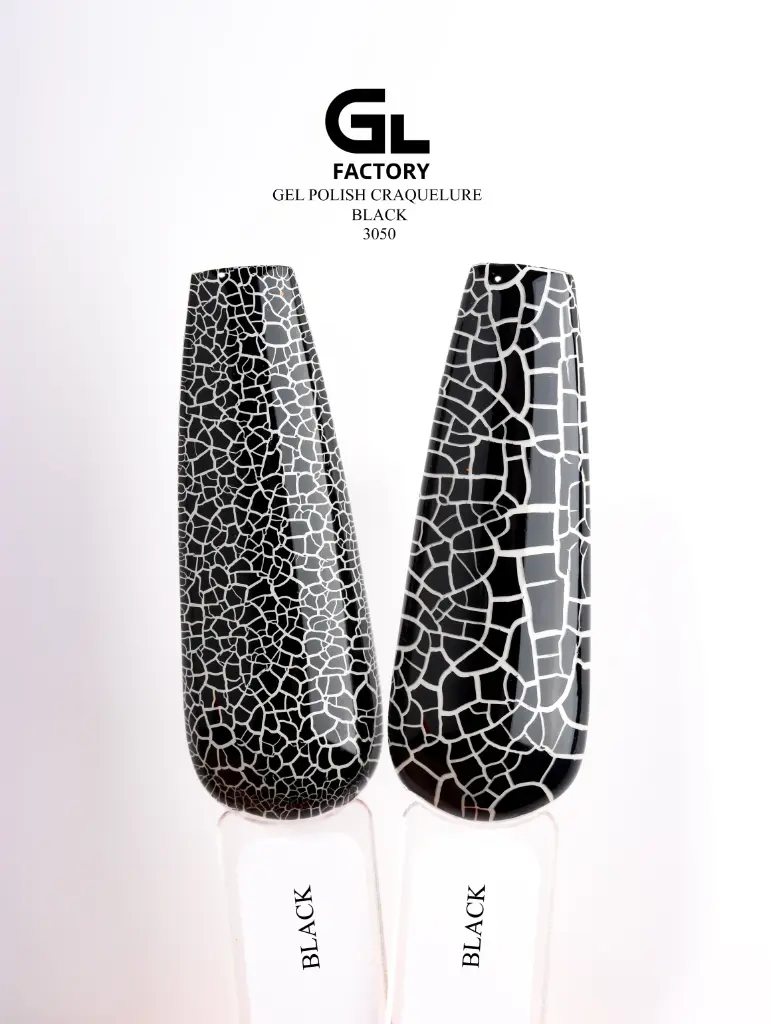 GL 3050 Gel Polish Craquelure ⁠Black 15 