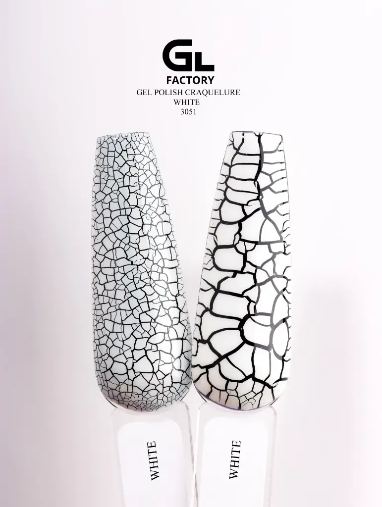 GL 3051 Gel Polish Craquelure White 15 