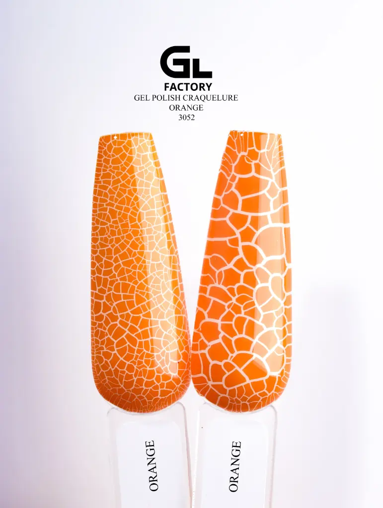GL 3052 Gel Polish Craquelure Orange 15 
