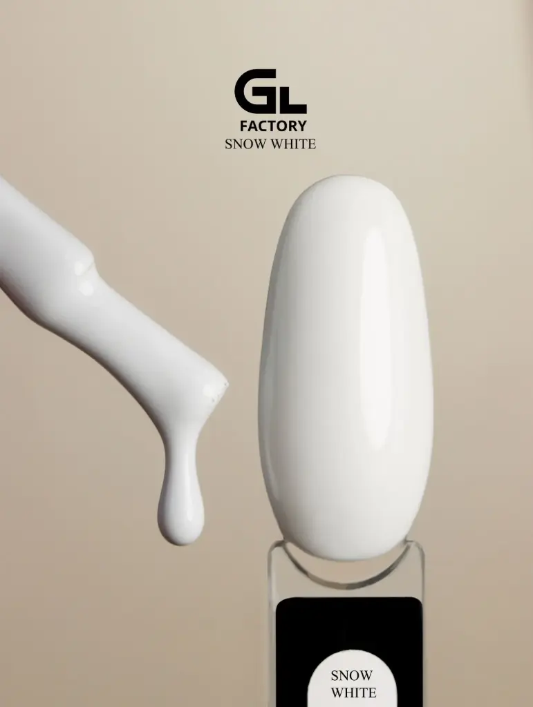 GL 1001 BLACK Gel Polish Snow White 15g TPO FREE