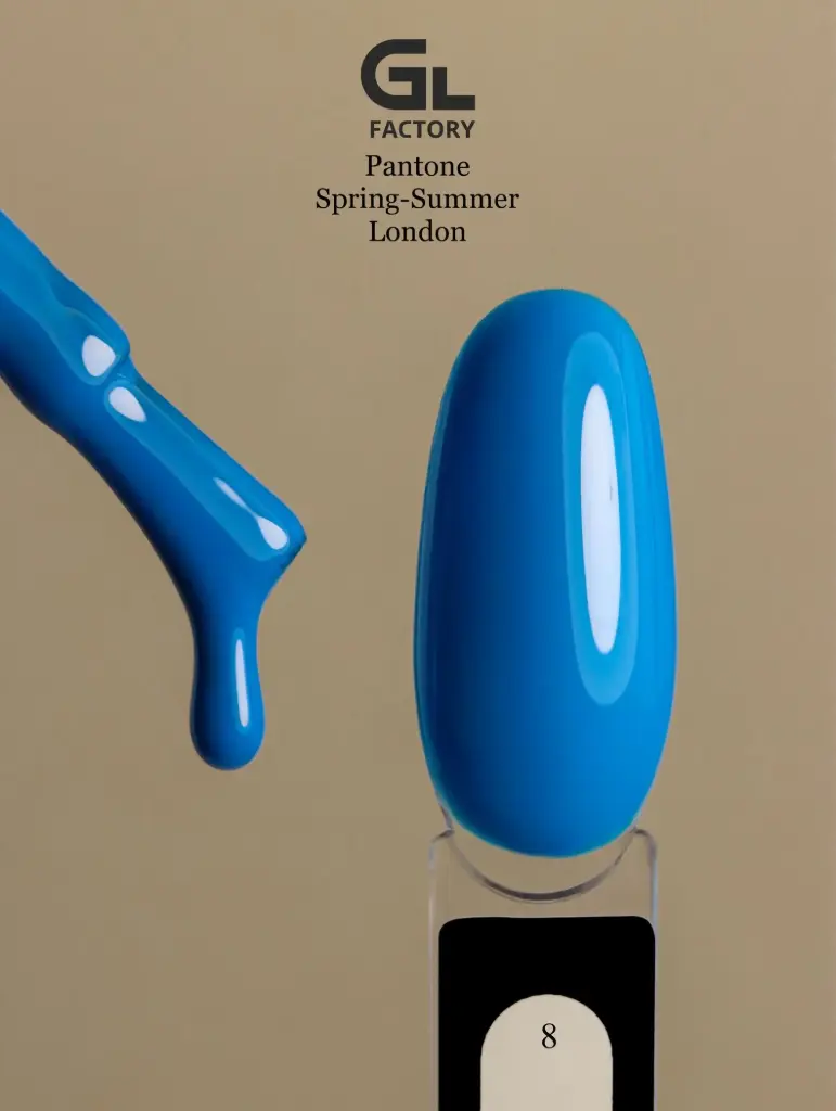 GL 1008 BLACK Gel Polish Pantone Spring-Summer London 08 15g TPO FREE