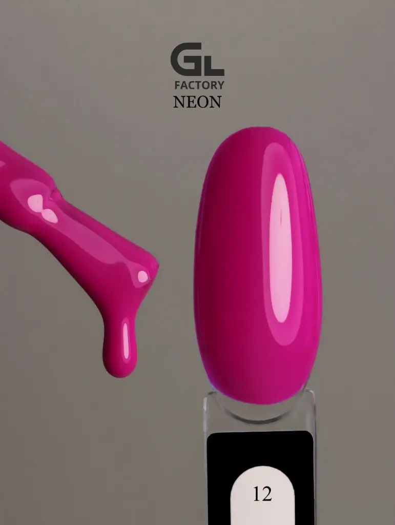 GL 1021 BLACK Gel Polish Neon 12 15g TPO FREE