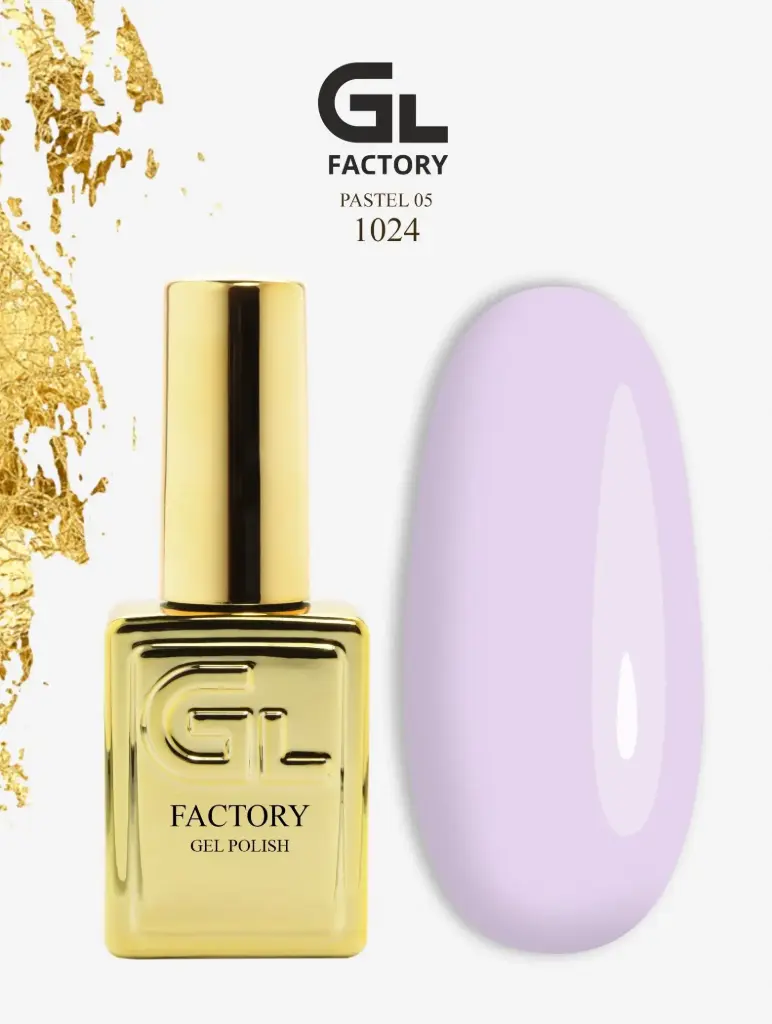 GL 1024 GOLD Gel Polish Pastel 05 15g TPO FREE