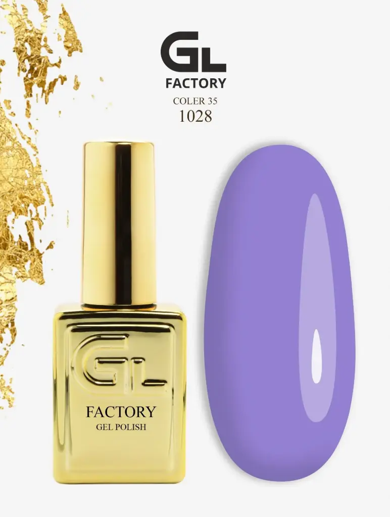 GL 1028 GOLD Gel Polish Coler 35 15g TPO FREE
