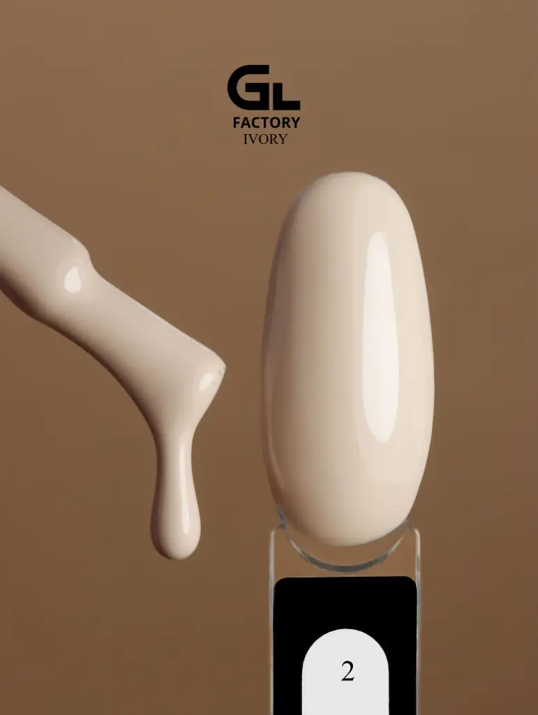 GL 1035 BLACK Gel Polish Ivory 02 15g TPO FREE