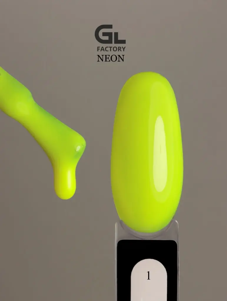 GL 1060 BLACK Gel Polish Neon 01 15g TPO FREE