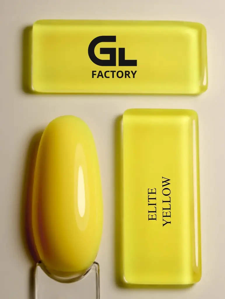 GL 1063 BLACK Gel Polish Elite Yellow 15g TPO FREE