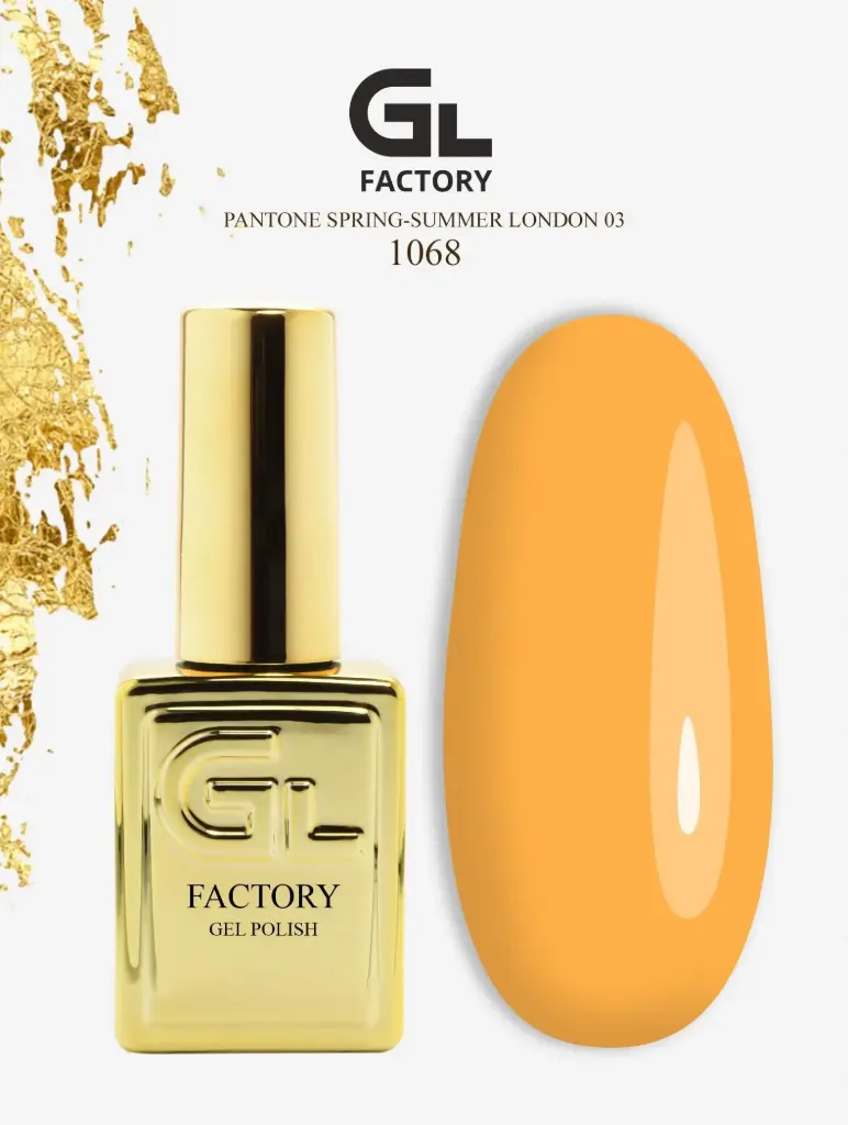 GL 1068 GOLD Gel Polish Pantone Spring-Summer London 03 15g TPO FREE