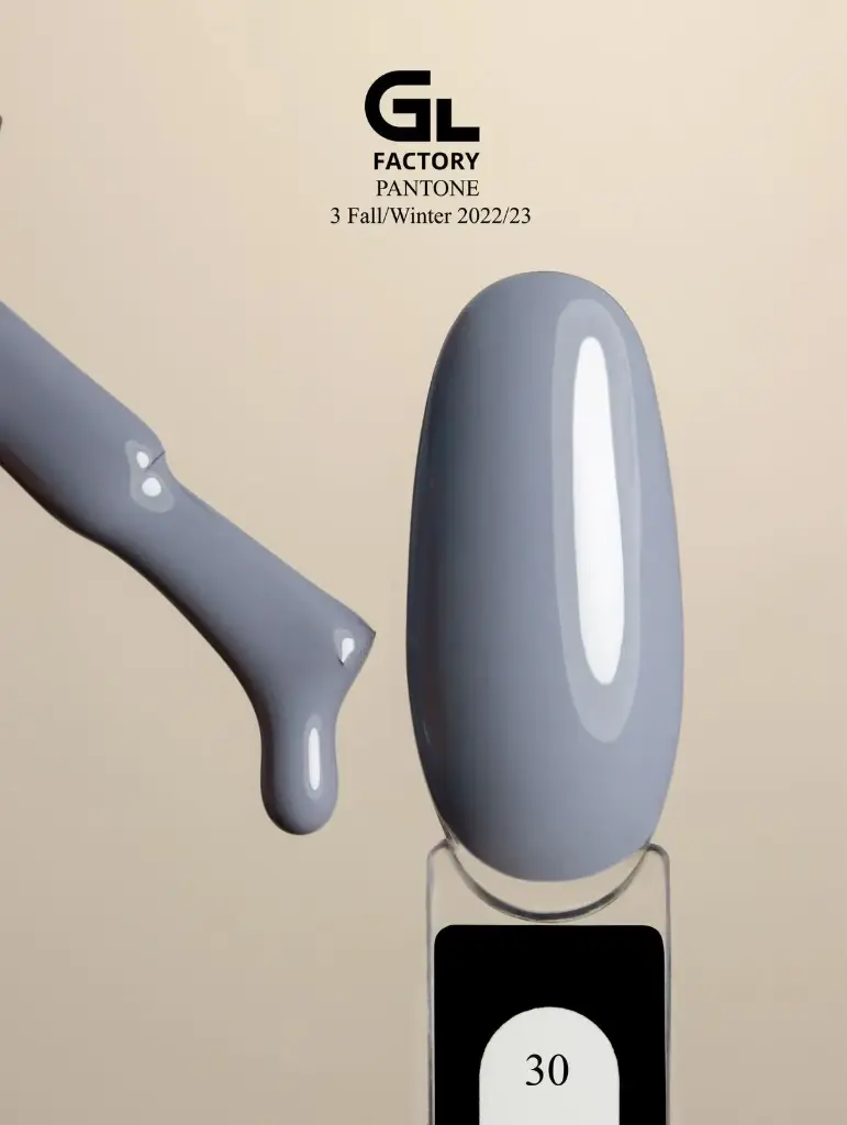 GL 1085 BLACK Gel Polish Pantone 3 Fall/Winter 2022/23 30 15g TPO FREE