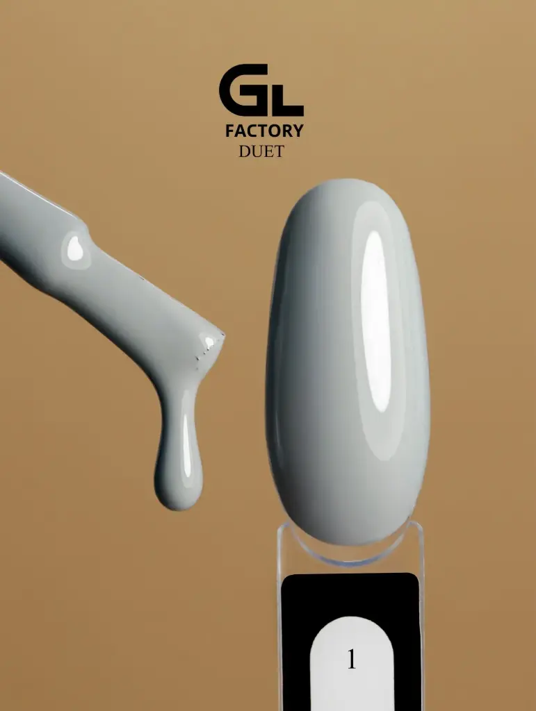 GL 1098 BLACK Gel Polish Duet 01 15g TPO FREE