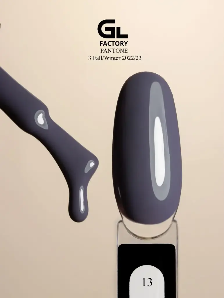 GL 1100 BLACK Gel Polish Pantone 3 Fall/Winter 2022/23 13 15g TPO FREE