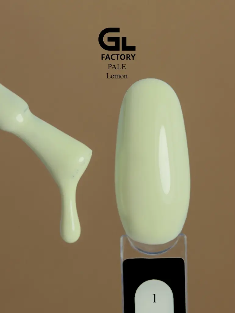 GL 1101 BLACK Gel Polish Pale Lemon 01 15g TPO FREE