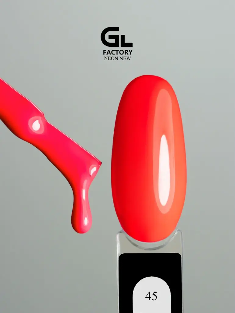 GL 1157 BLACK Gel Polish Neon New 45 15g TPO FREE