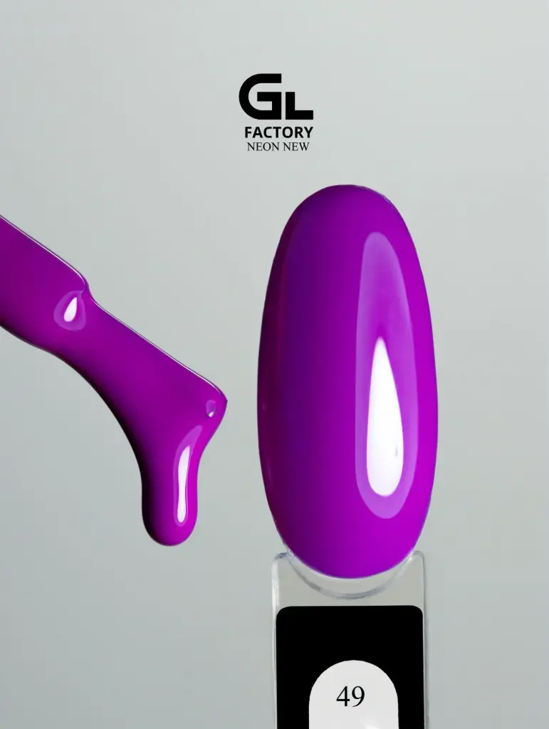 GL 1166 BLACK Gel Polish Neon New 49 15g TPO FREE