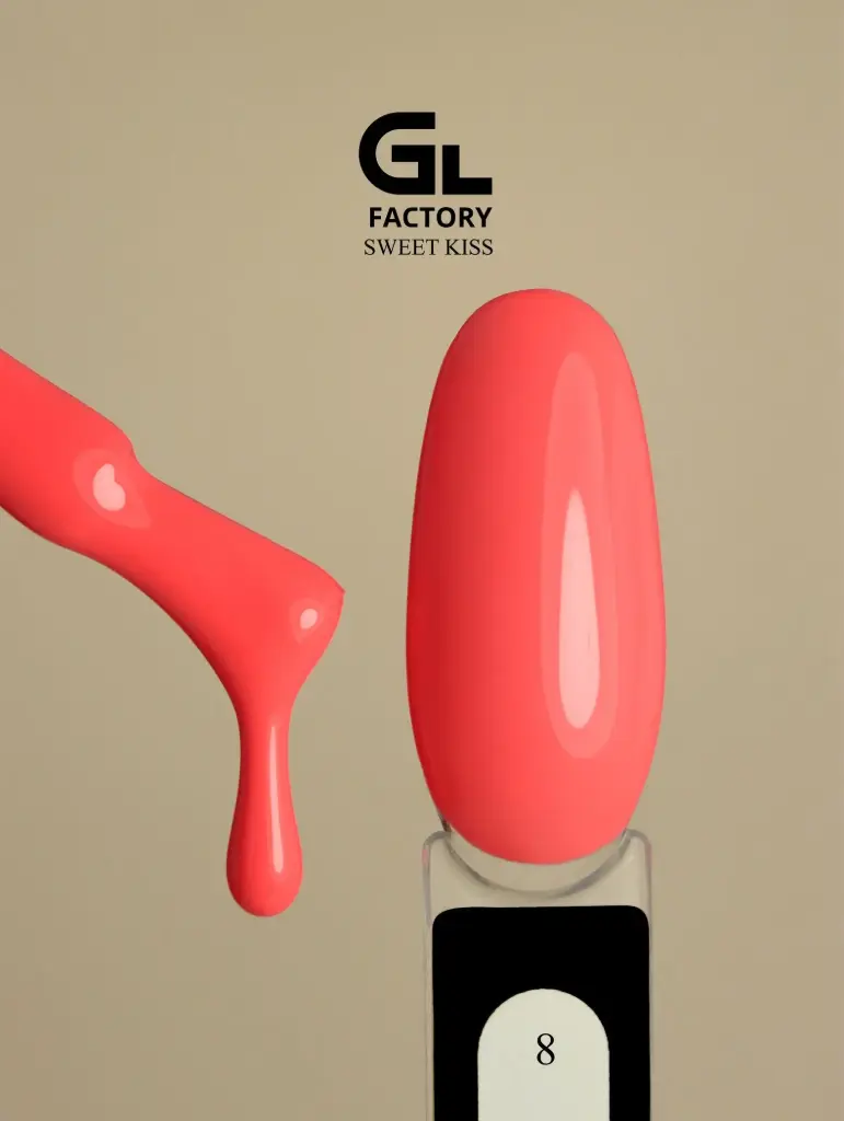 GL 1175 BLACK Gel Polish Sweet Kiss 08 15g TPO FREE