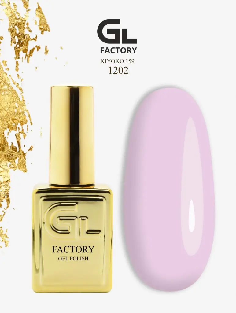 GL 1202 GOLD Gel Polish KiYOKO 159 15g TPO FREE