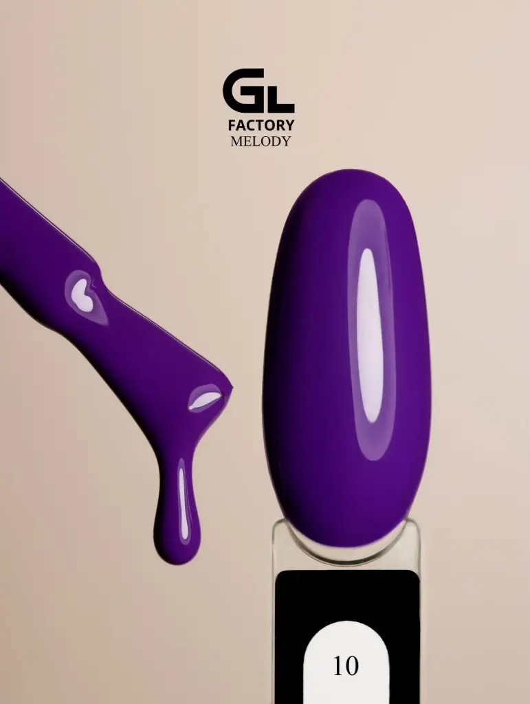 GL 2012 BLACK Gel Polish Melody 10 15g TPO FREE