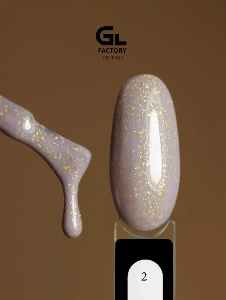 GL 2049 BLACK Gel Polish Vintage 02 15g TPO FREE