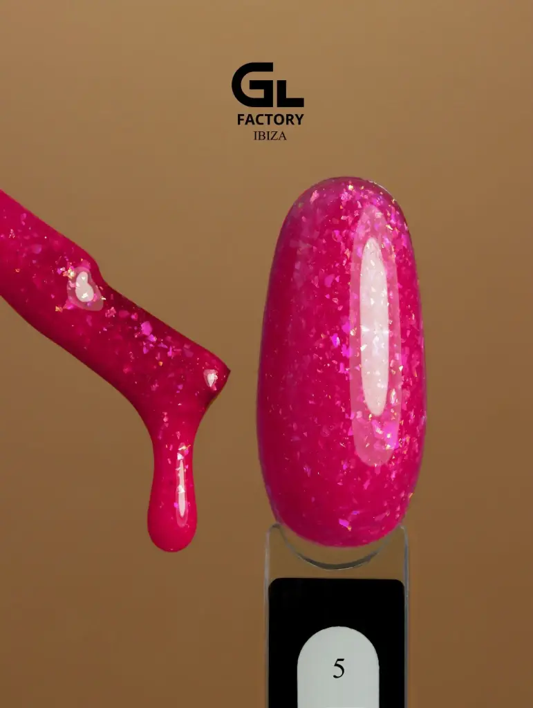 GL 2072 BLACK Gel Polish Ibiza 05 15g TPO FREE