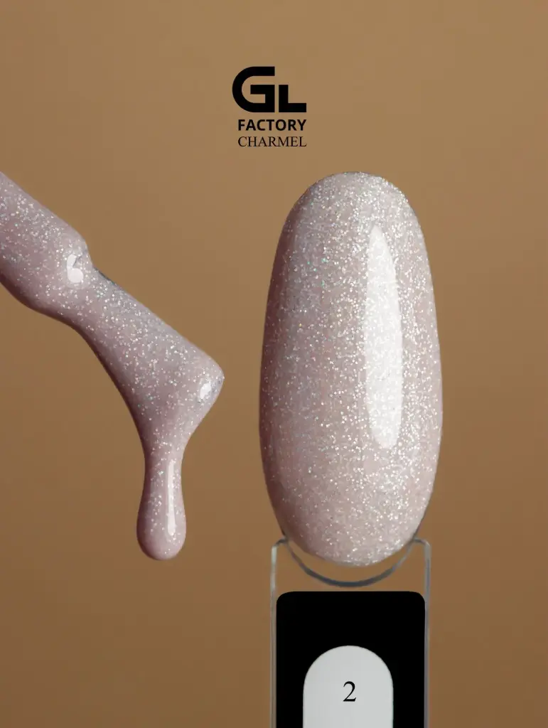 GL 2086 BLACK Gel Polish Charmel 02 15g TPO FREE