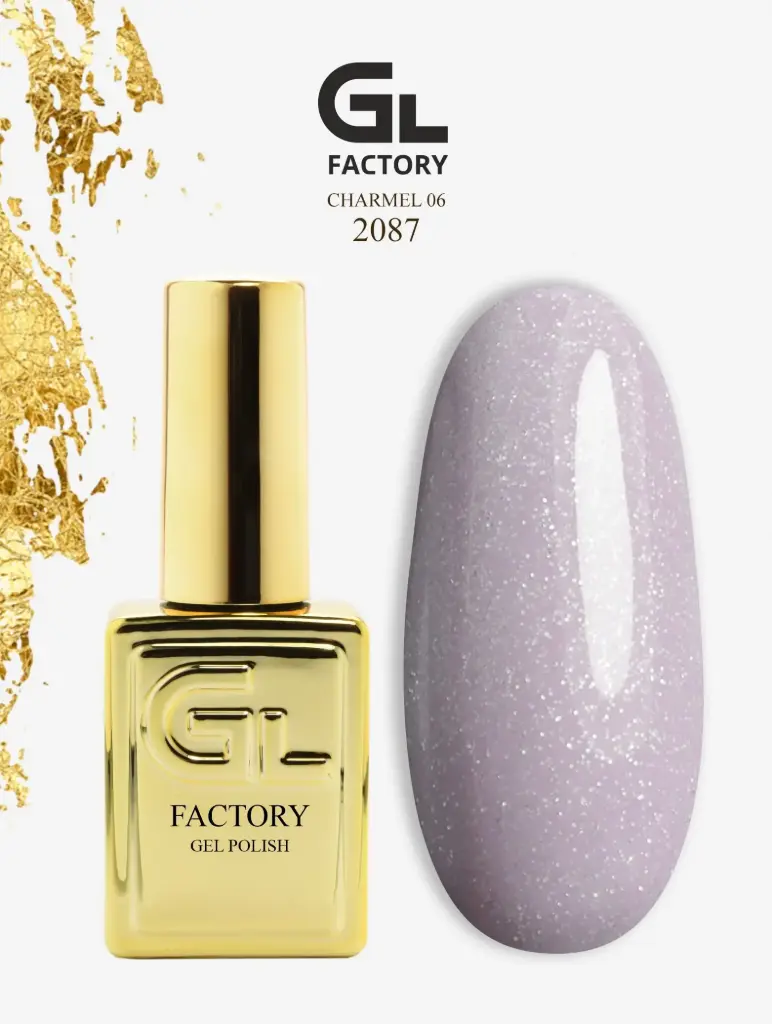 GL 2087 GOLD Gel Polish Charmel 06 15g TPO FREE