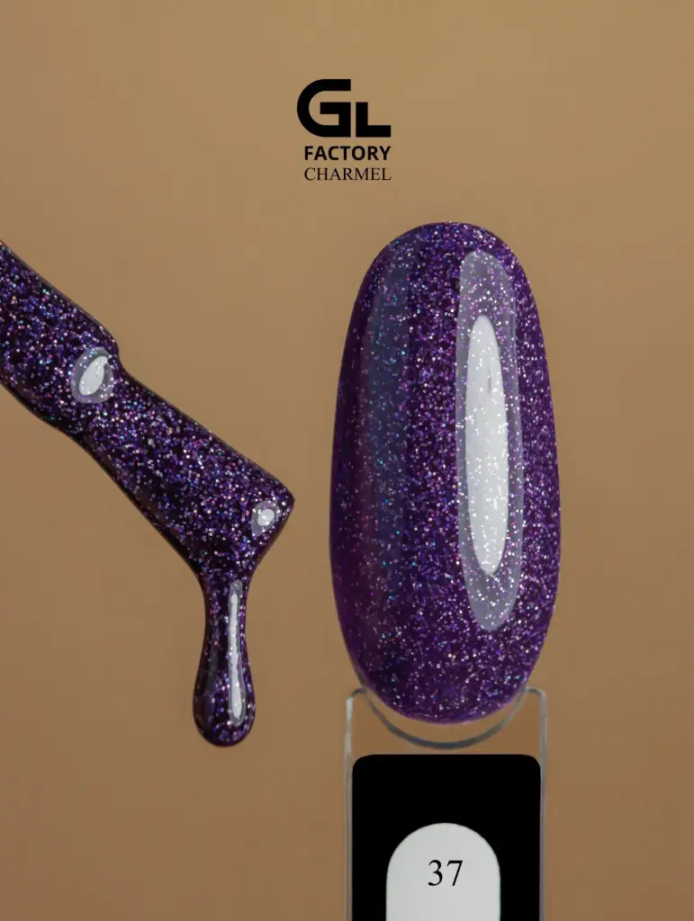 GL 2093 BLACK Gel Polish Charmel 37 15g TPO FREE