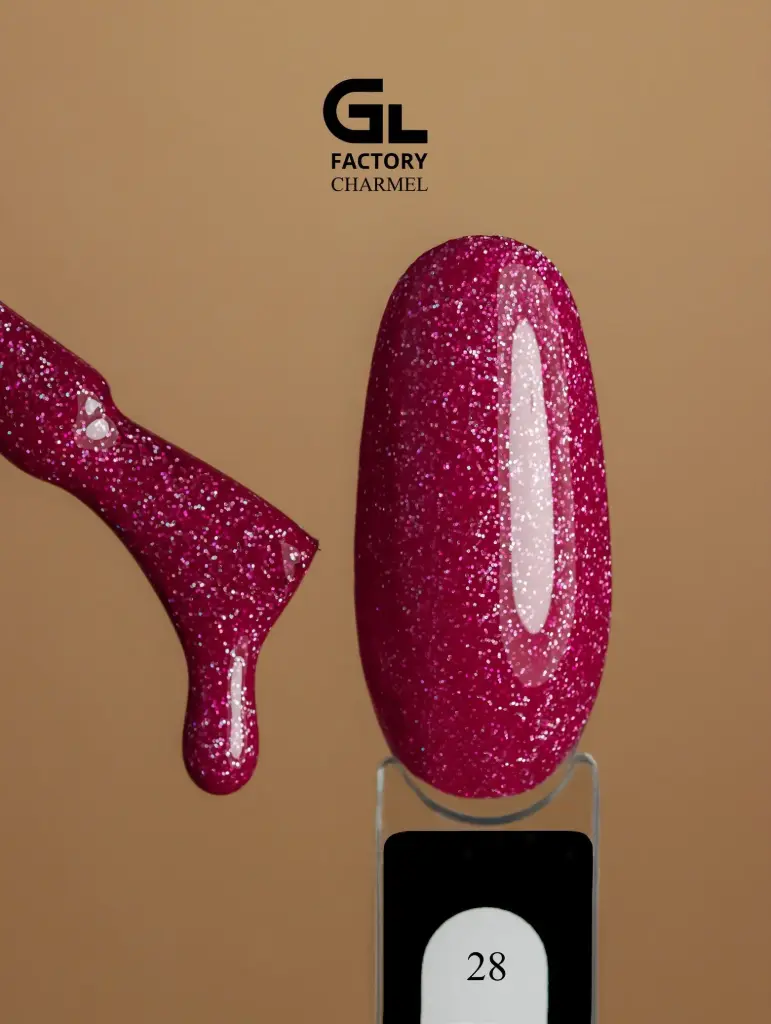 GL 2095 BLACK Gel Polish Charmel 28 15g TPO FREE