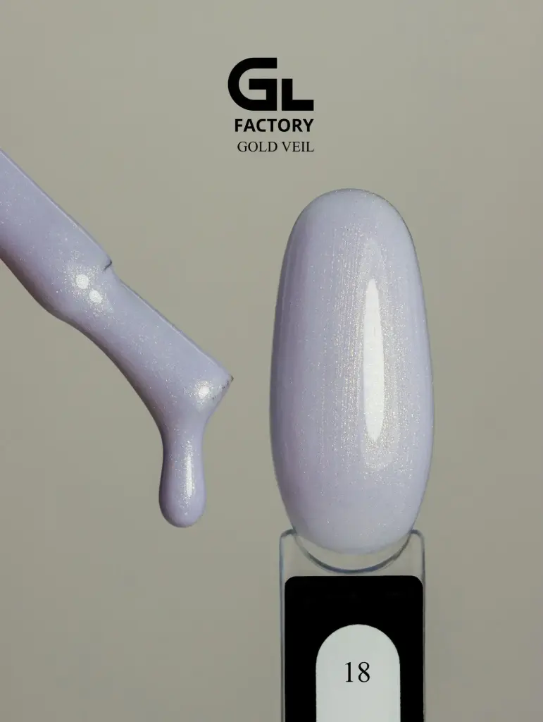 GL 2102 BLACK Gel Polish Gold Veil 18 15g TPO FREE