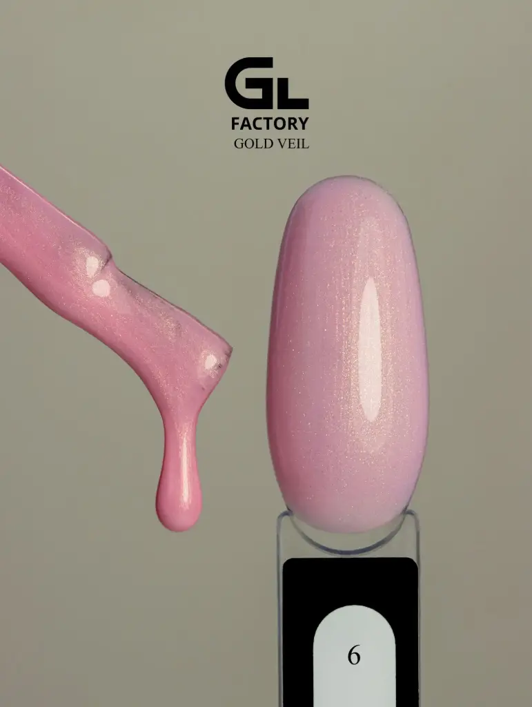 GL 2105 BLACK Gel Polish Gold Veil 06 15g TPO FREE