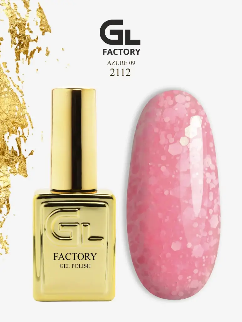 GL 2112 GOLD Gel Polish Azure 09 15g TPO FREE