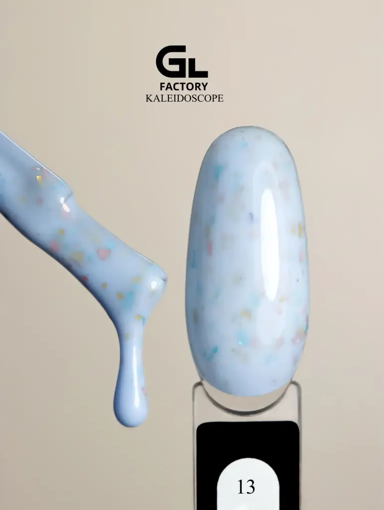 GL 2129 BLACK Gel Polish Kaleidoscope 13 15g TPO FREE