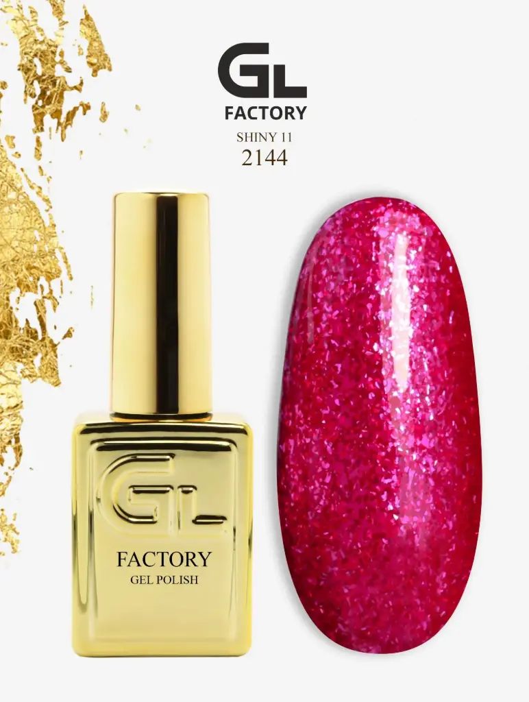 GL 2144 GOLD Gel Polish Shiny 11 15g TPO FREE