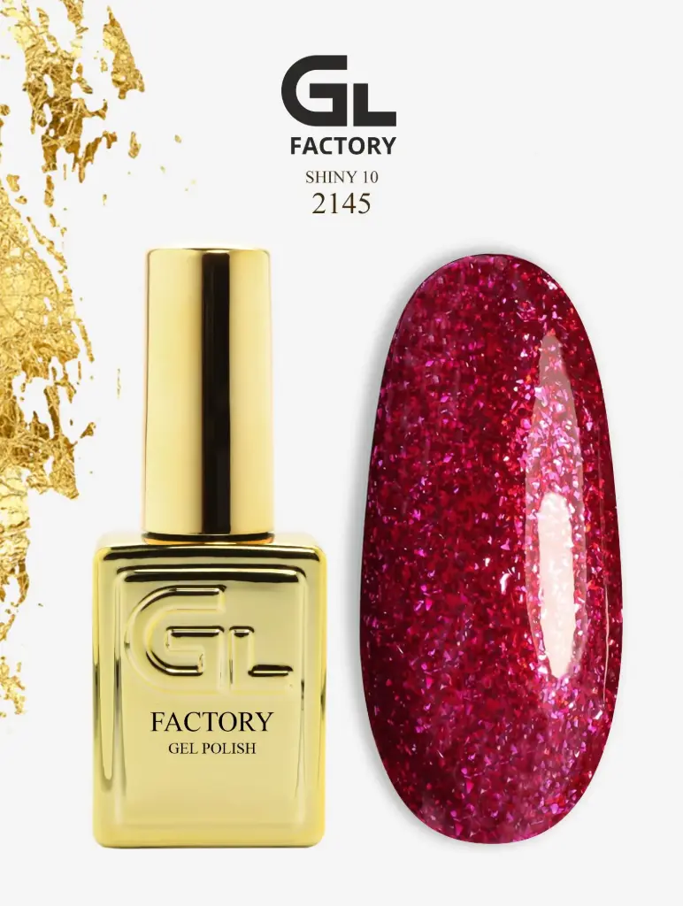 GL 2145 GOLD Gel Polish Shiny 10 15g TPO FREE