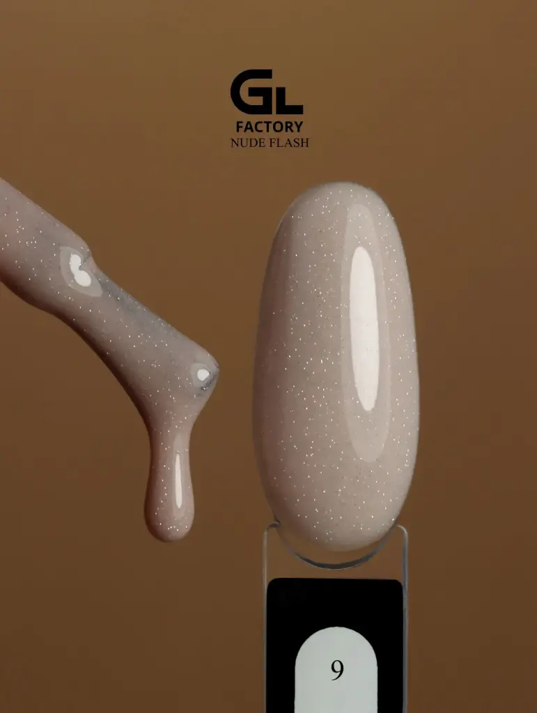 GL 2167 BLACK Gel Polish Nude Flash 09 15g TPO FREE