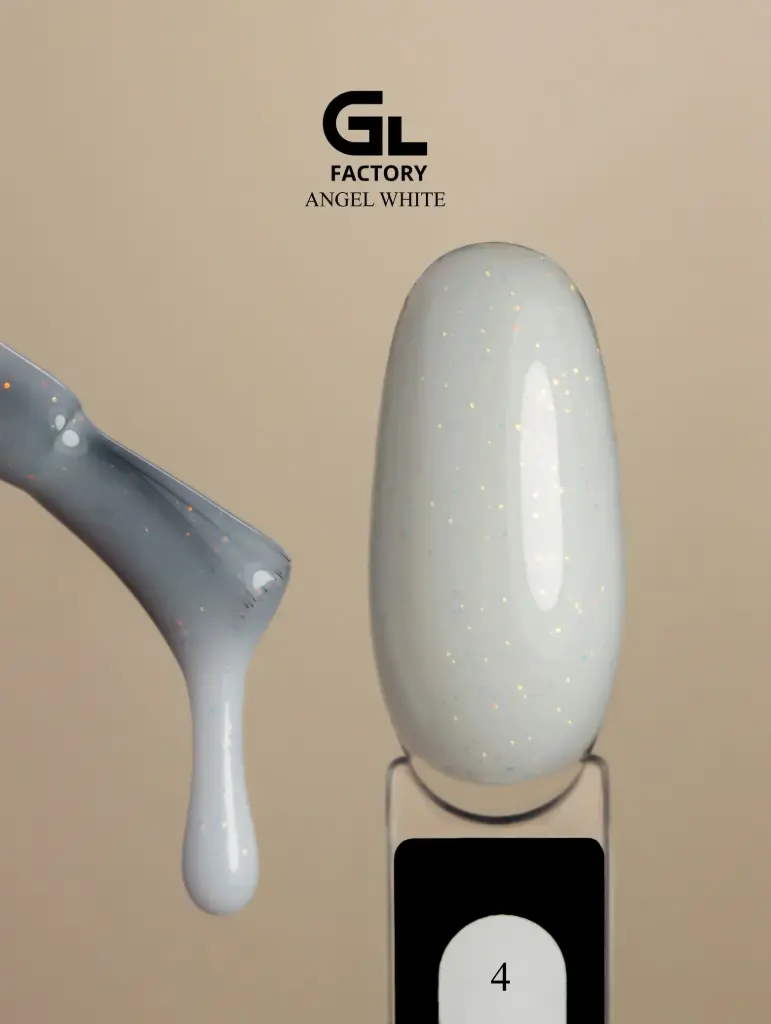 GL 2178 BLACK Gel Polish Angel White 04 15g TPO FREE