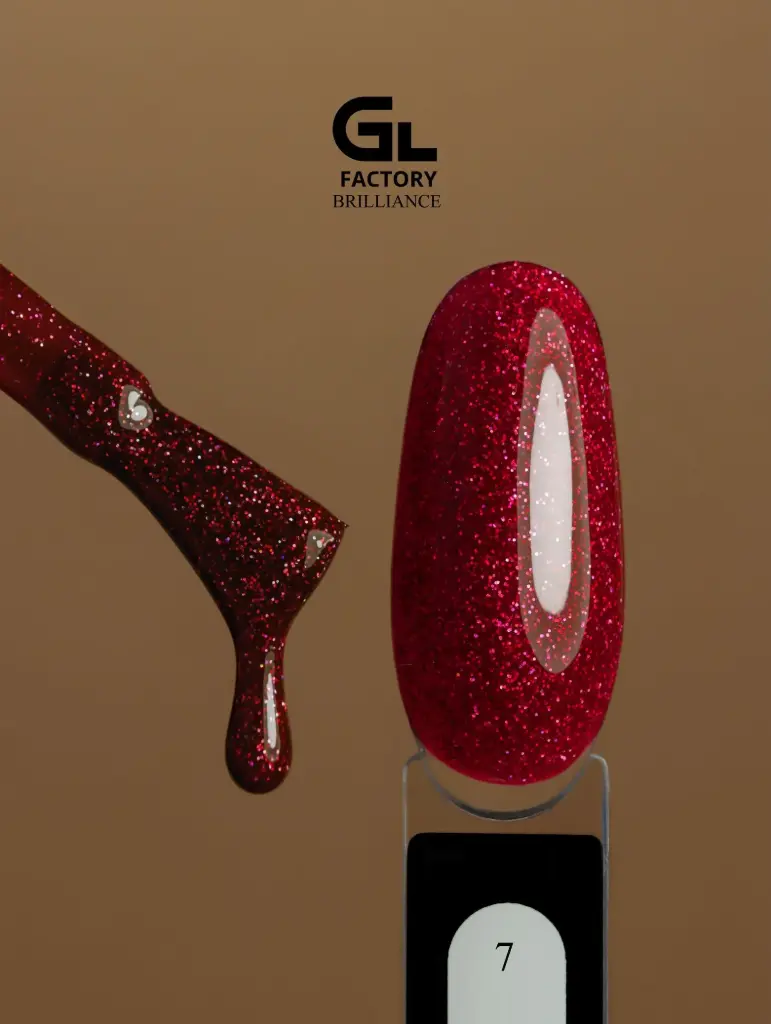 GL 2185 BLACK Gel Polish Brilliance 07 15g TPO FREE