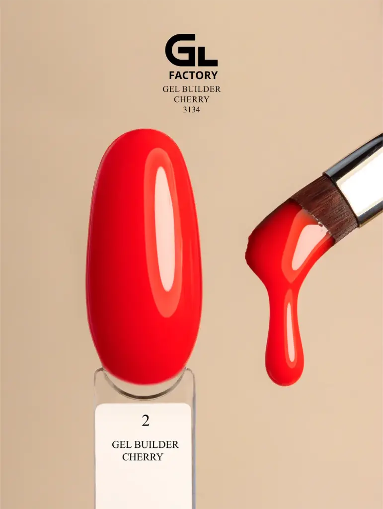 GL 3134 Gel Builder Cherry 02 30g TPO HEMA FREE