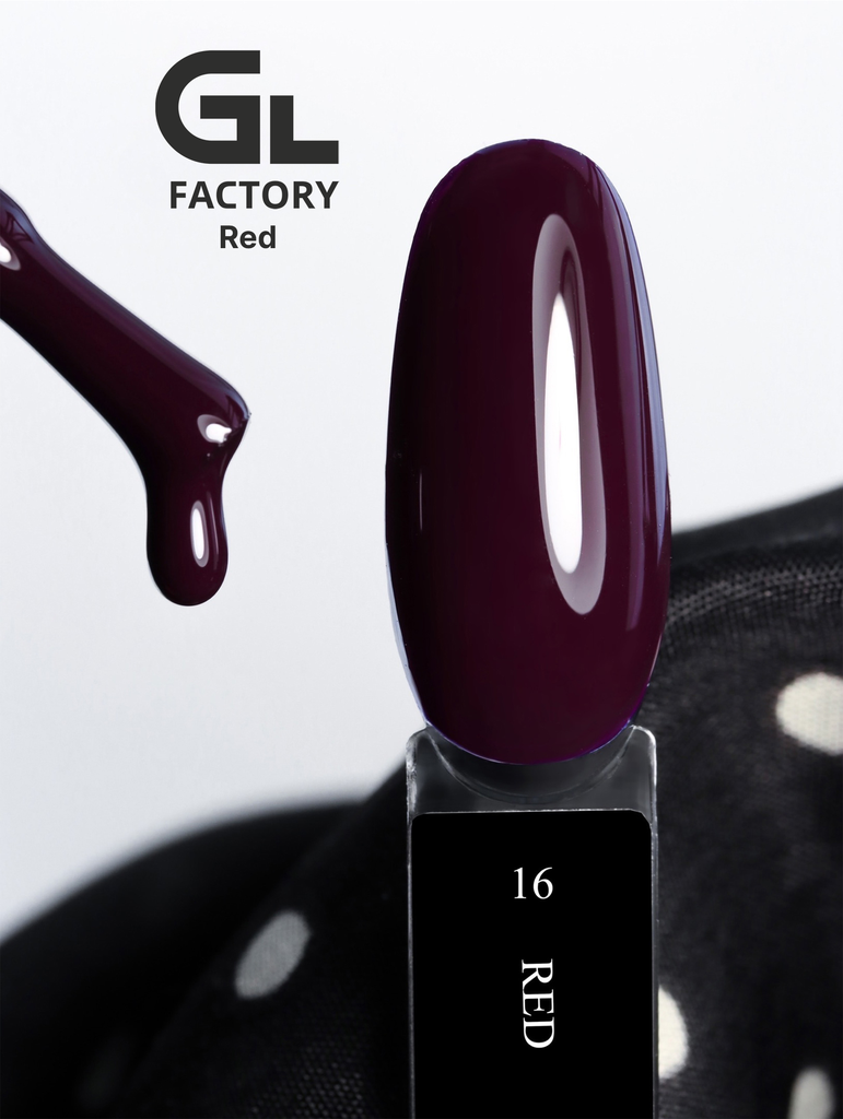GL 1195 Gel Polish Red 16 15