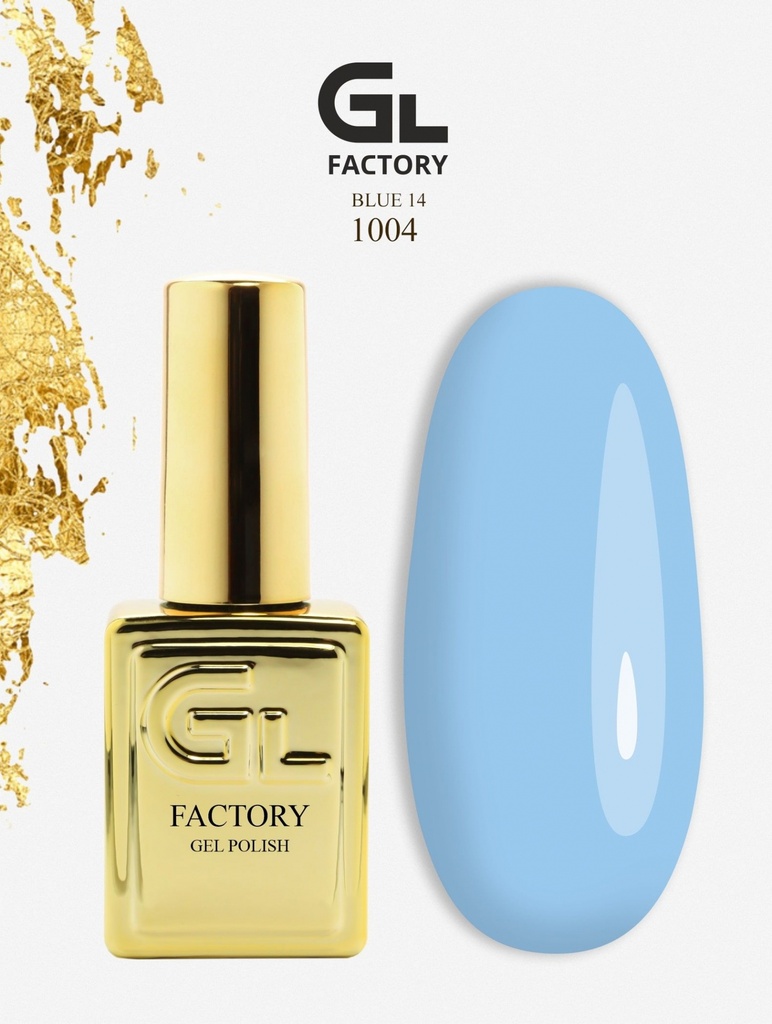 GL 1004 GOLD Gel Polish Blue 14 15