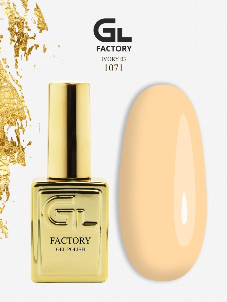 GL 1071 GOLD Gel Polish Ivory 03 15