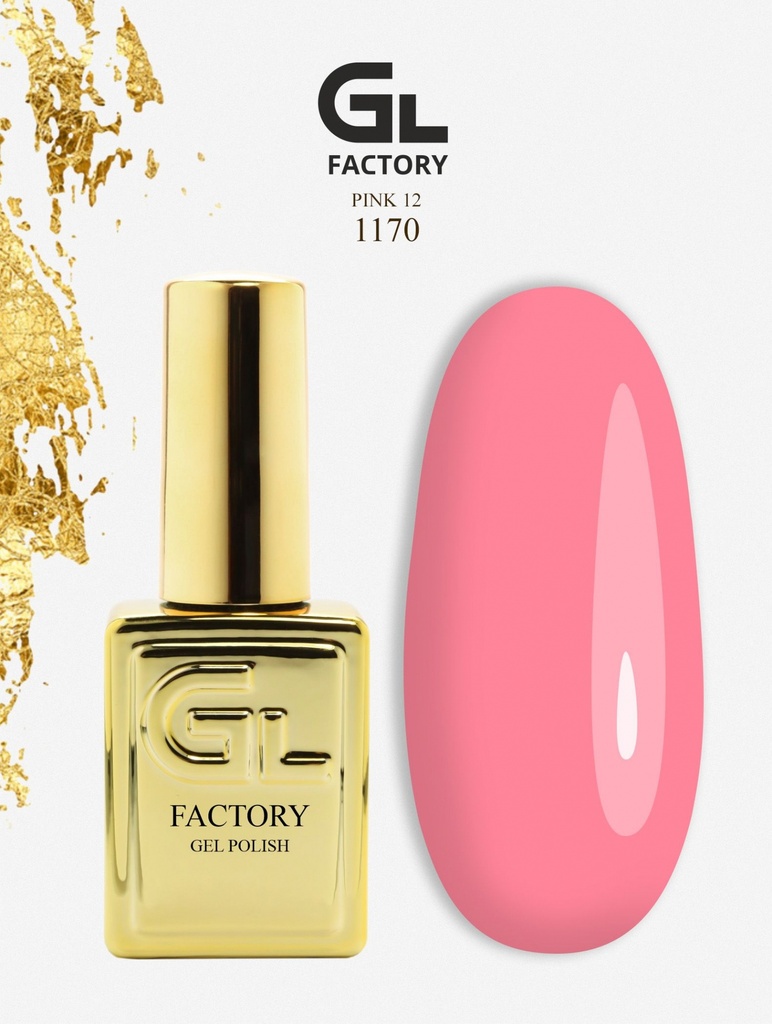 GL 1170 GOLD Gel Polish Pink 12 15