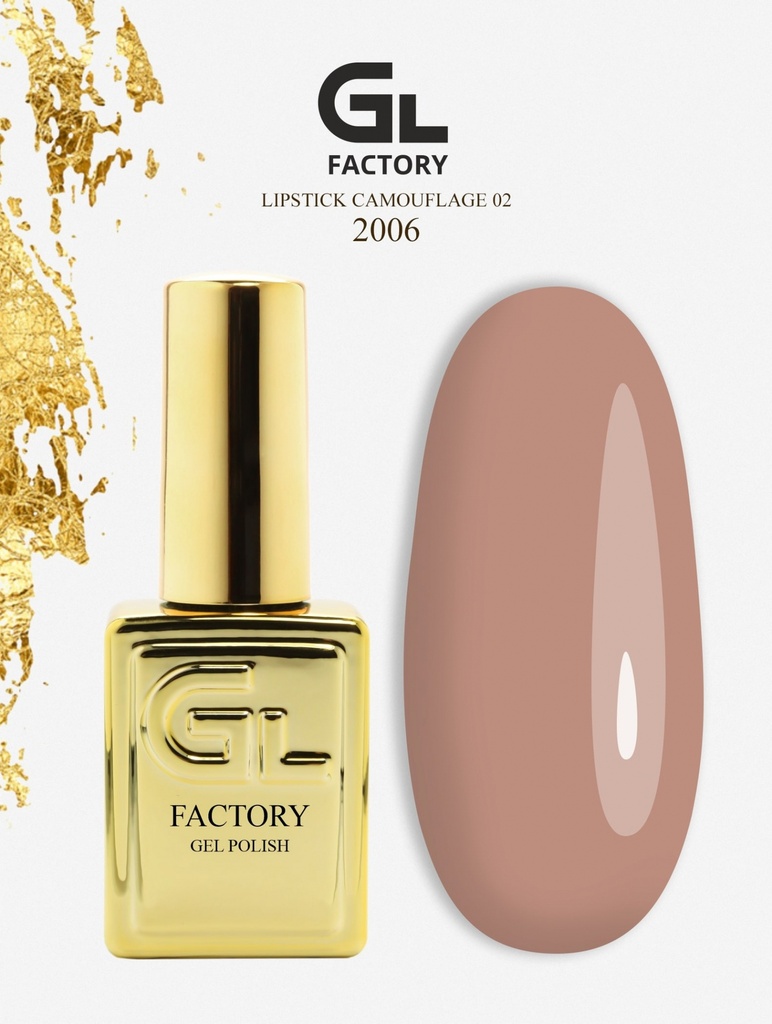 GL 2006 GOLD Gel Polish Lipstick Camouflage 02 15