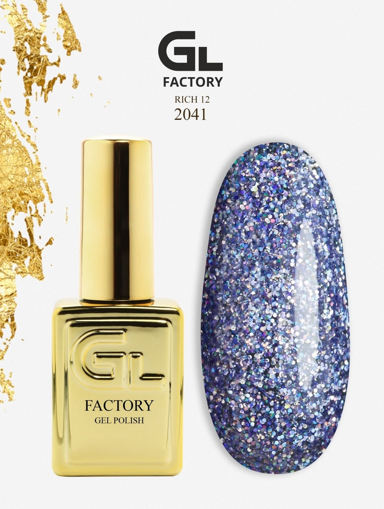 GL 2041 GOLD Gel Polish Rich 12 15