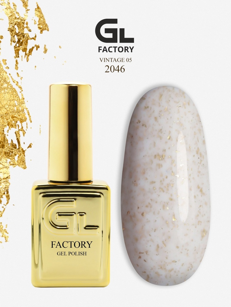 GL 2046 GOLD Gel Polish Vintage 05 15