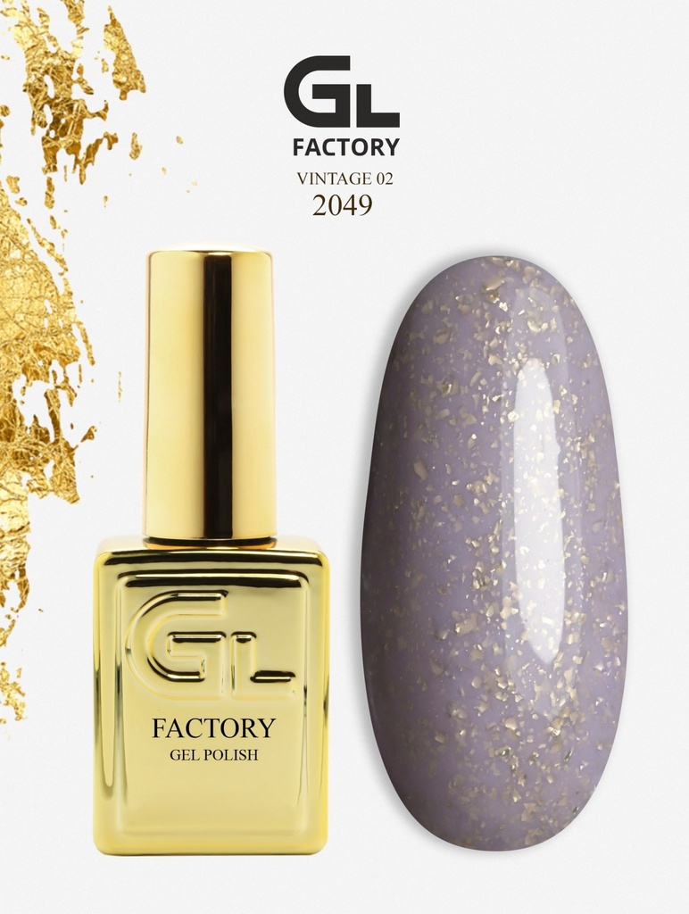 GL 2049 GOLD Gel Polish Vintage 02 15