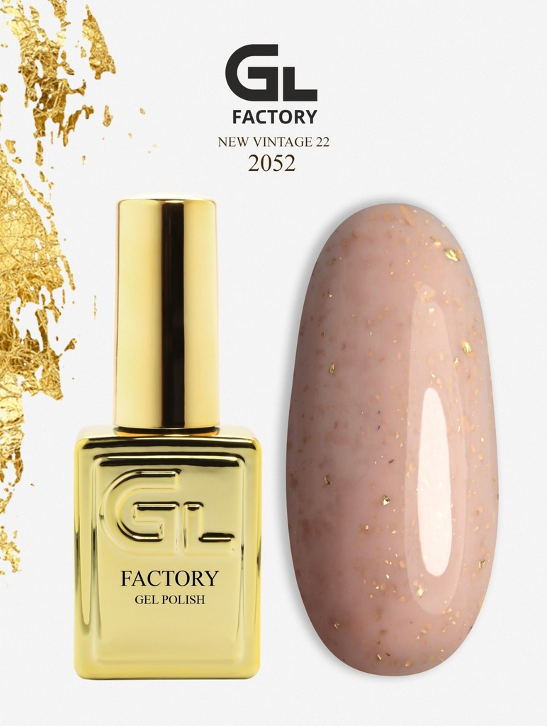 GL 2052 GOLD Gel Polish New Vintage 22 15
