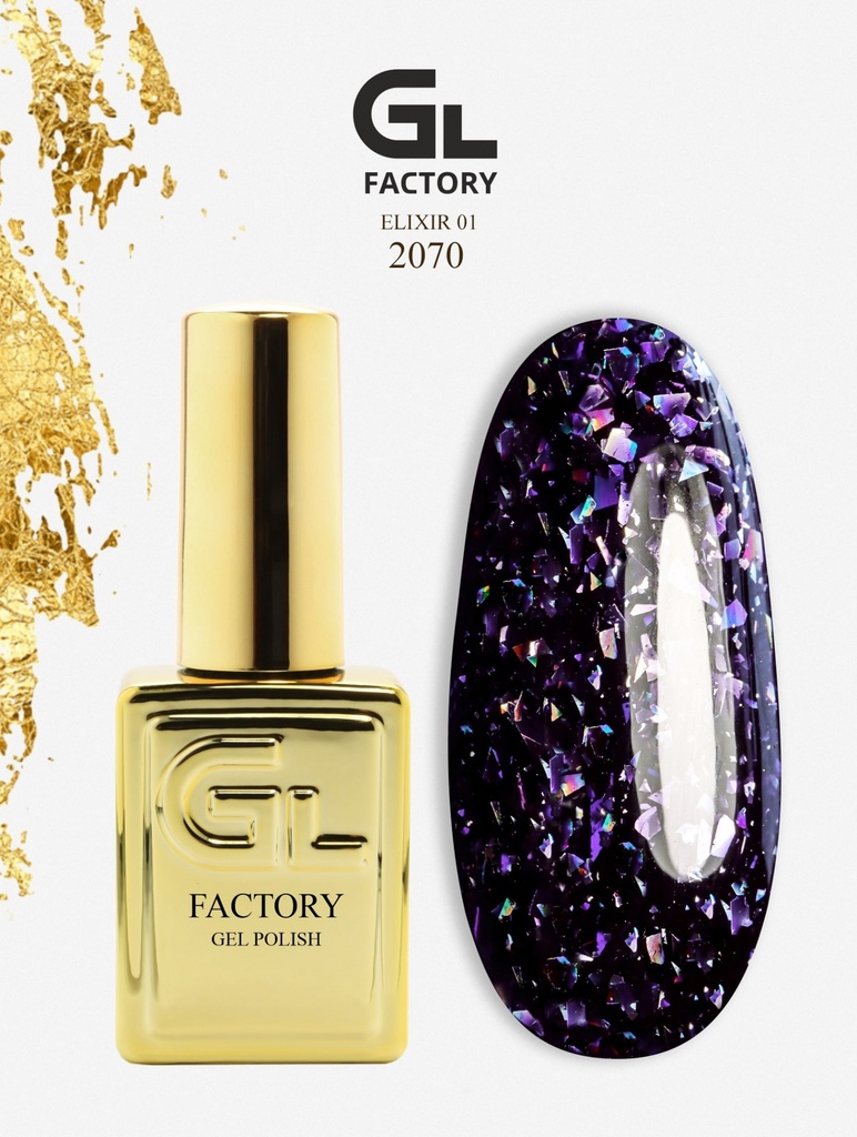 GL 2070 GOLD Gel Polish Elixir 01 15