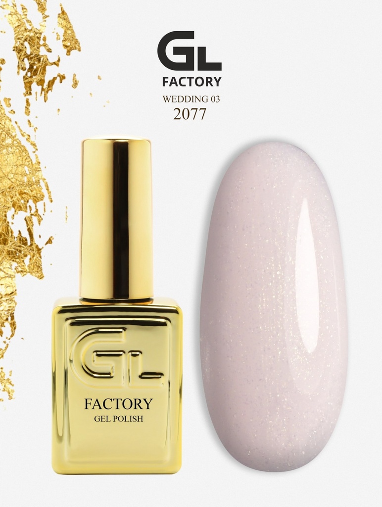 GL 2077 GOLD Gel Polish Wedding 03 15