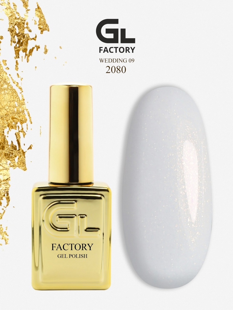GL 2080 GOLD Gel Polish Wedding 09 15