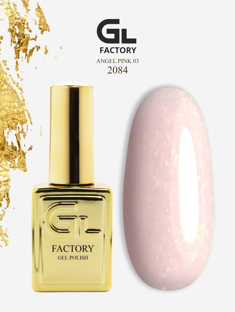 GL 2084 GOLD Gel Polish Angel Pink 03 15